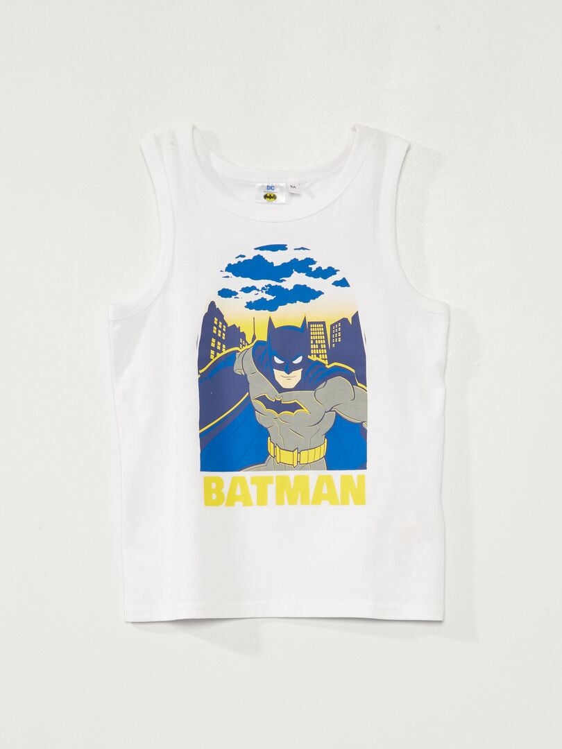 Camiseta sin mangas 'Batman' blanco - Kiabi