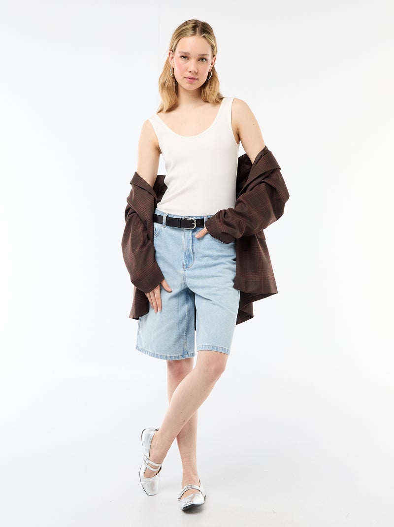 Camiseta sin mangas BLANCO - Kiabi