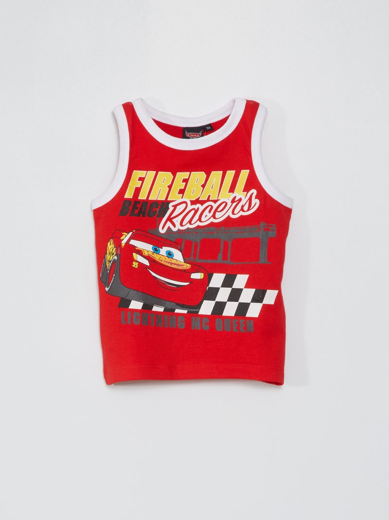 Camiseta sin mangas 'Cars' rojo - Kiabi