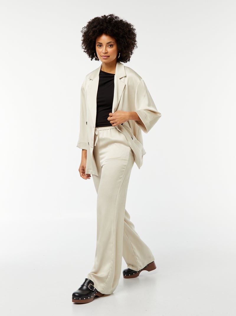 Camiseta sin mangas con cuello recto negro - Kiabi