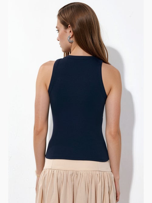 Camiseta sin mangas con cuello redondo acanalado busem - Kiabi