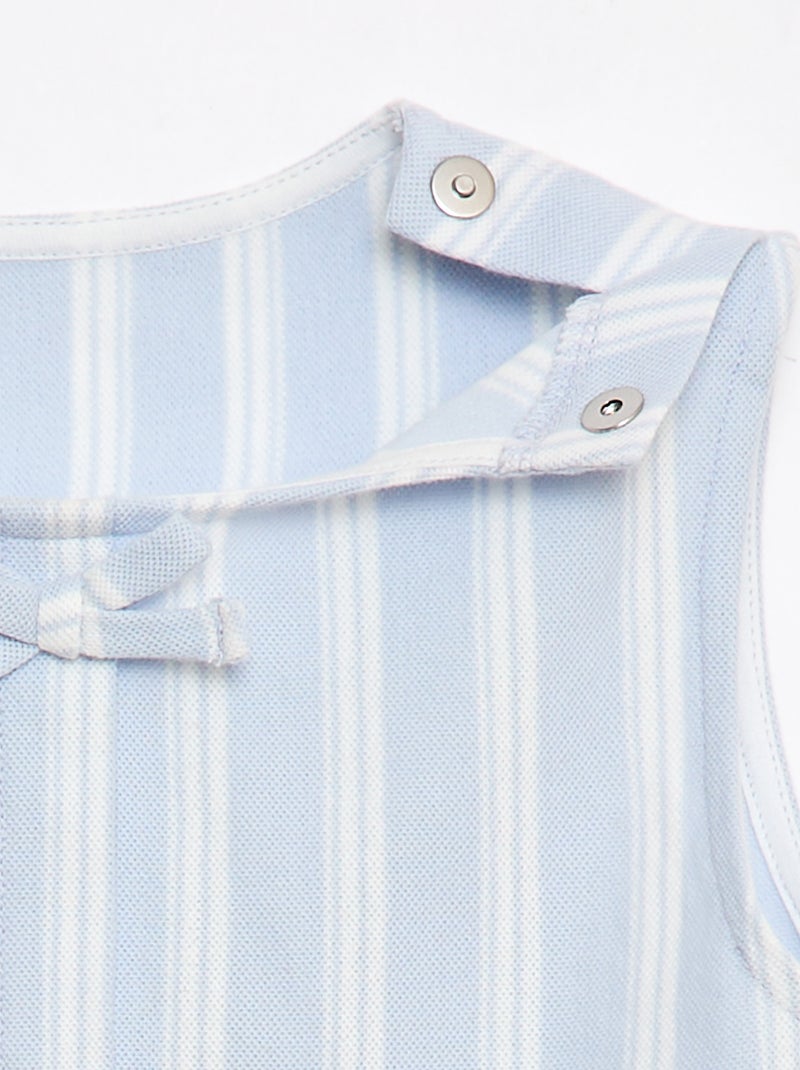 Camiseta sin mangas con lazos de fantasía - colección fácil de poner Azul - Kiabi