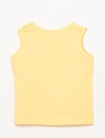 Camiseta sin mangas con parche en el pecho