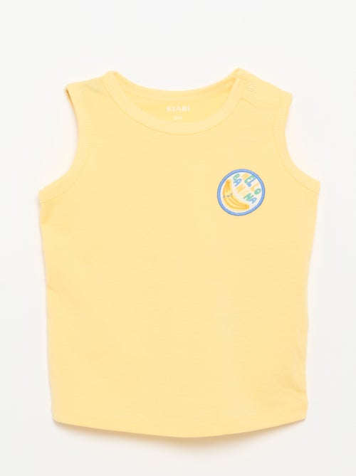 Camiseta sin mangas con parche en el pecho - Kiabi