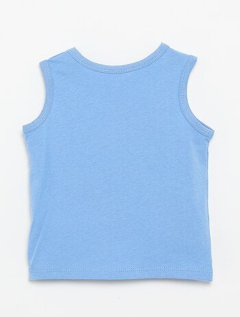 Camiseta sin mangas con parche en el pecho