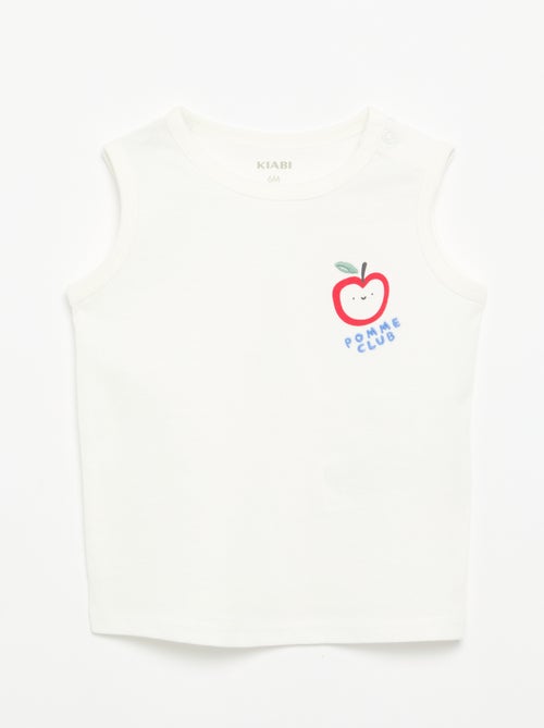 Camiseta sin mangas con parche en el pecho - Kiabi