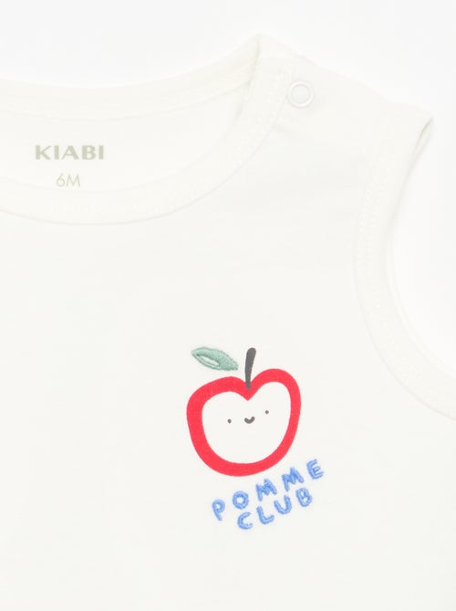 Camiseta sin mangas con parche en el pecho - Kiabi