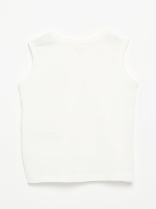 Camiseta sin mangas con parche en el pecho - Kiabi