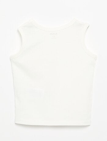 Camiseta sin mangas con parche en el pecho