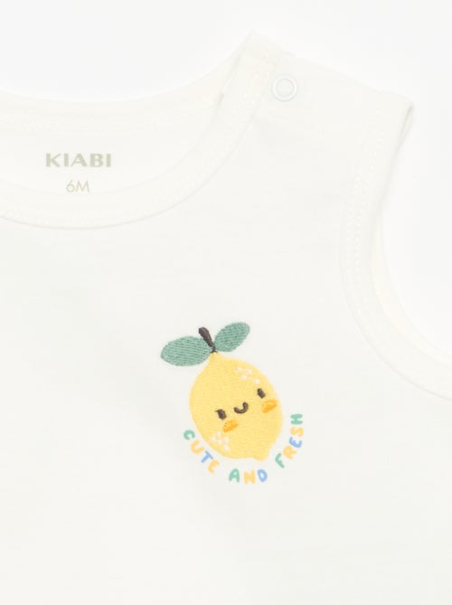 Camiseta sin mangas con parche en el pecho - Kiabi