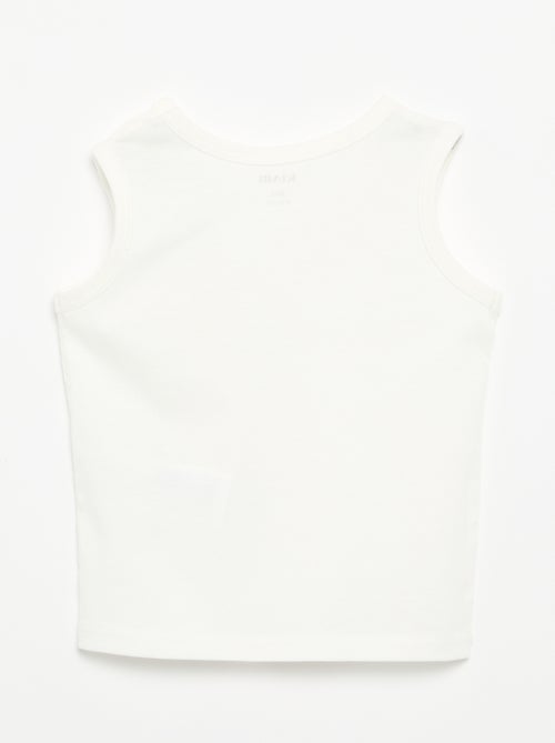 Camiseta sin mangas con parche en el pecho - Kiabi