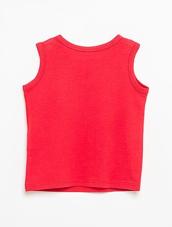 Camiseta sin mangas con parche en el pecho