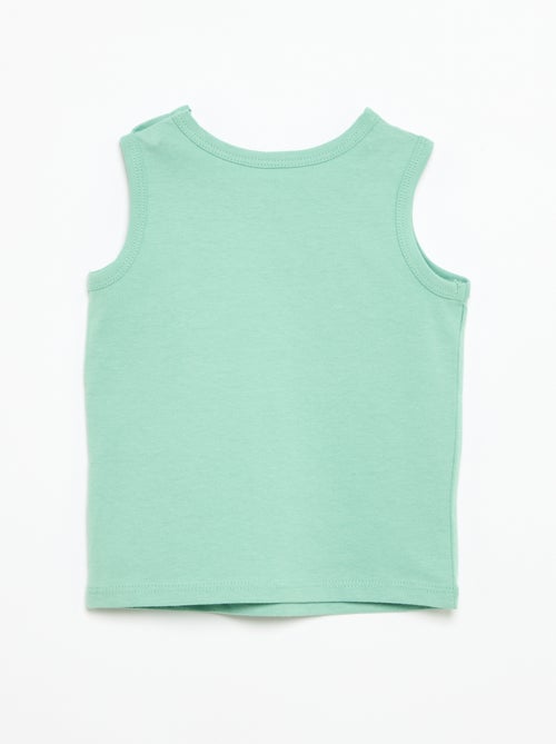 Camiseta sin mangas con parche en el pecho - Kiabi