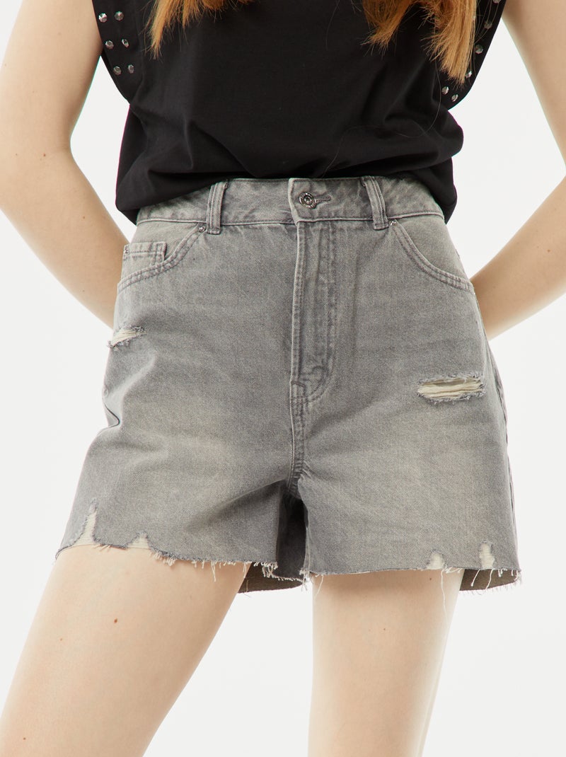 Camiseta sin mangas con sisas con tachuelas negro - Kiabi