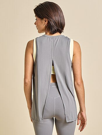 Camiseta sin mangas con sisas oversize - (ekstract)