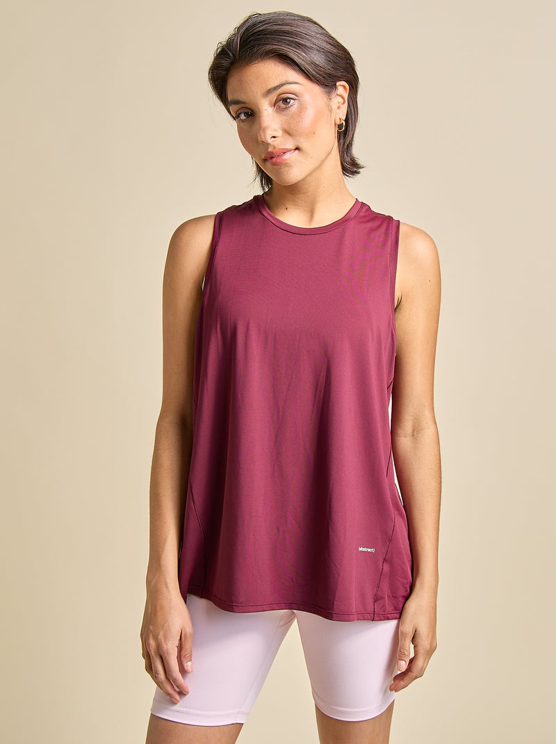 Camiseta sin mangas con sisas oversize - (ekstract) Rojo - Kiabi