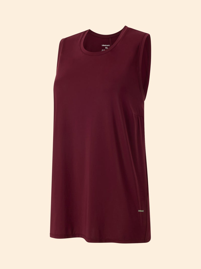 Camiseta sin mangas con sisas oversize - (ekstract) Rojo - Kiabi