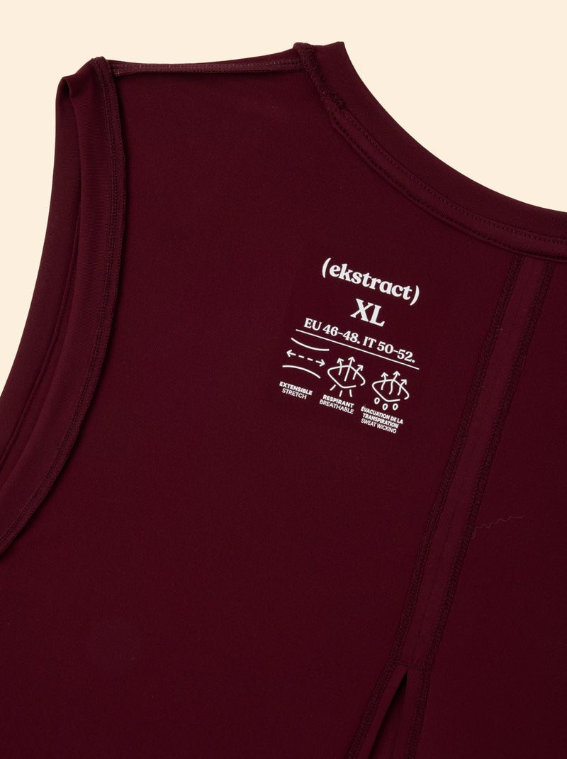 Camiseta sin mangas con sisas oversize - (ekstract) Rojo - Kiabi