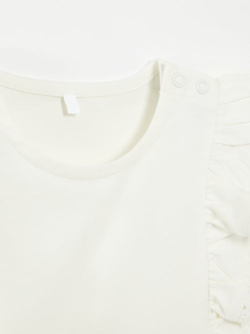 Camiseta sin mangas con volantes - colección fácil de poner - Kiabi