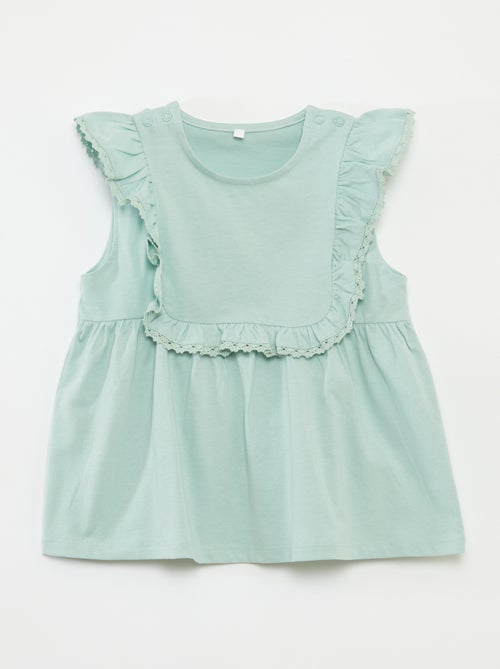 Camiseta sin mangas con volantes - So Easy - Kiabi