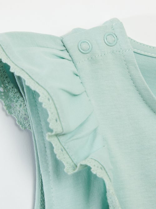 Camiseta sin mangas con volantes - So Easy - Kiabi