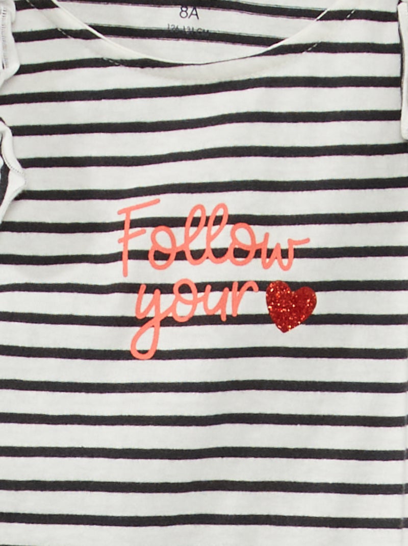 Camiseta sin mangas con volantes BLANCO - Kiabi