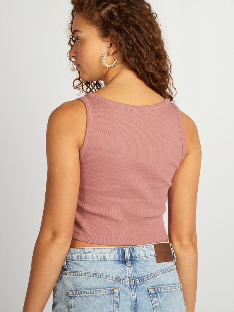 Camiseta Acanalada Levi's Meet And Greet Para Niñas - Modelo 3ek116, Tanque, De Algodón, Para Edades 2-8 Años