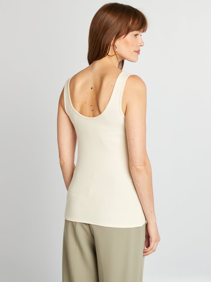 Camiseta sin mangas Crudo - Kiabi