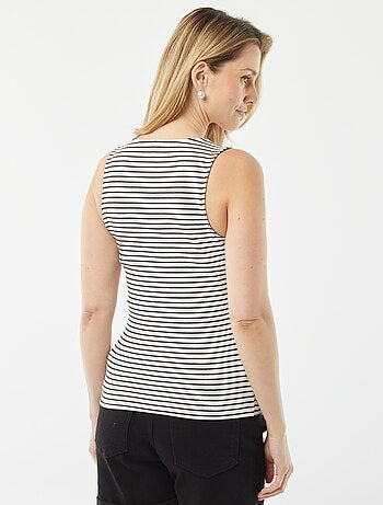 Camiseta sin mangas cruzada de lactancia