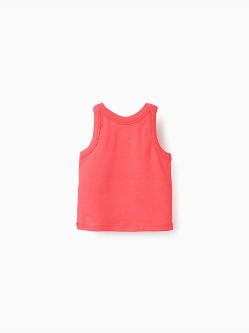 Camiseta sin mangas de algodón acanalado - Kiabi