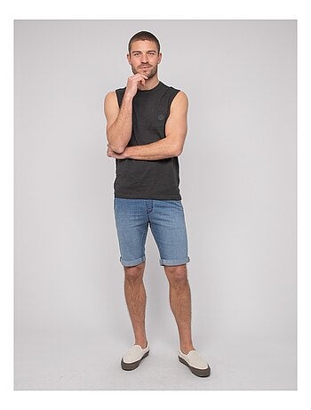 Camiseta sin mangas de algodón NEGABINO