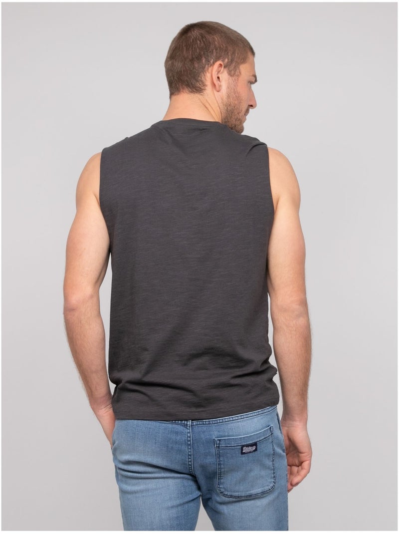 Camiseta sin mangas de algodón NEGABINO Gris - Kiabi