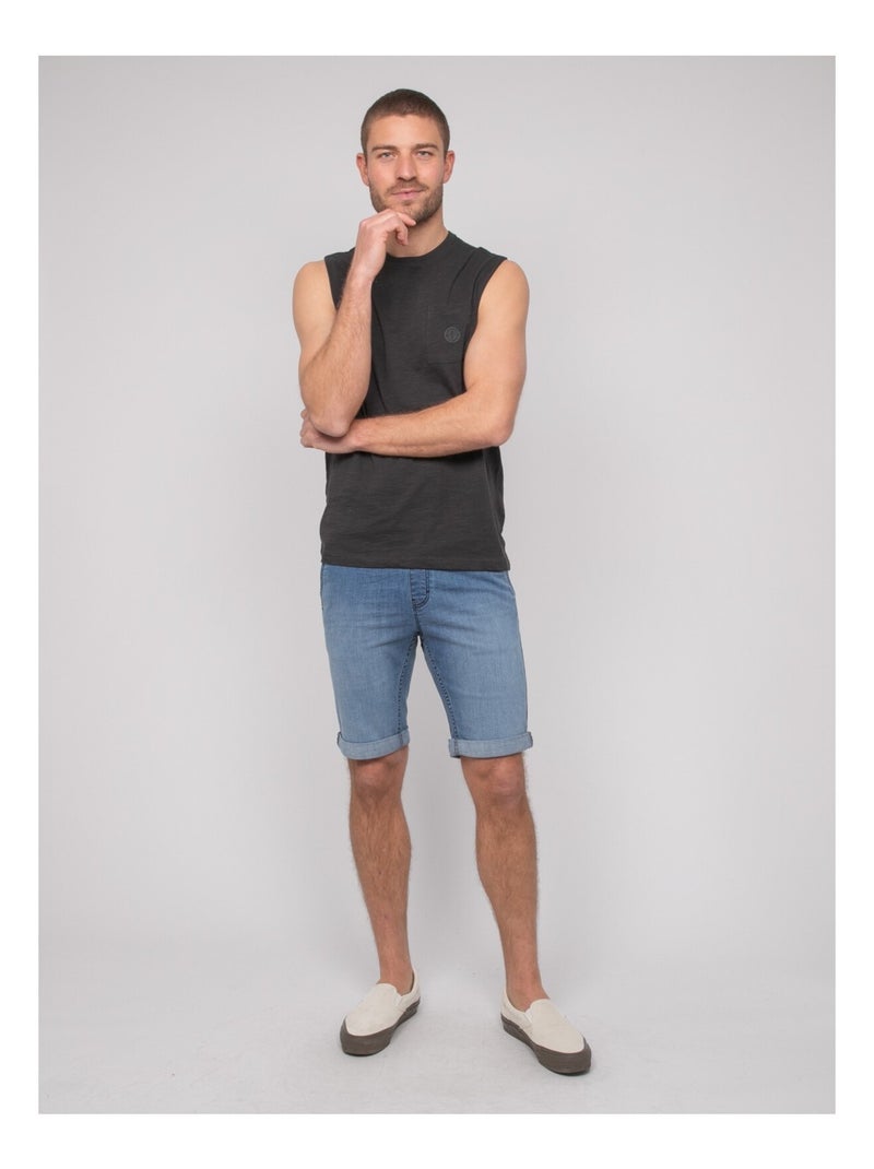 Camiseta sin mangas de algodón NEGABINO Gris - Kiabi