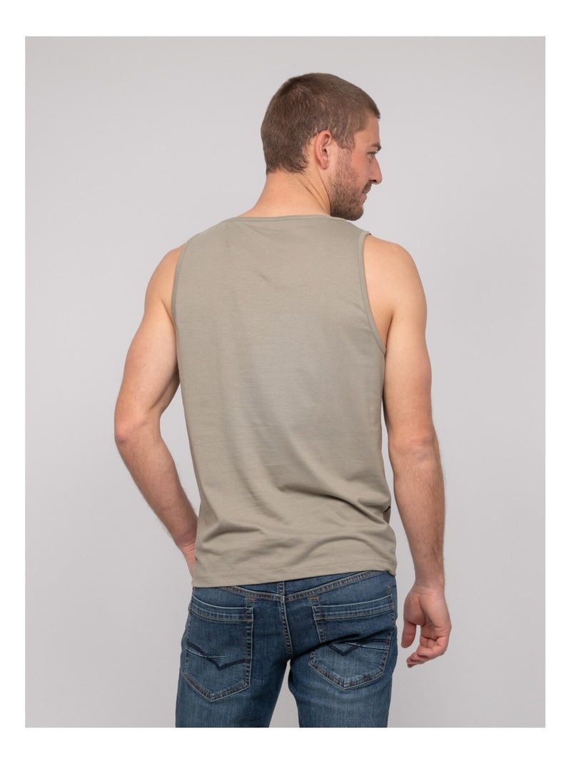 Camiseta sin mangas de algodón NINATION Caqui - Kiabi
