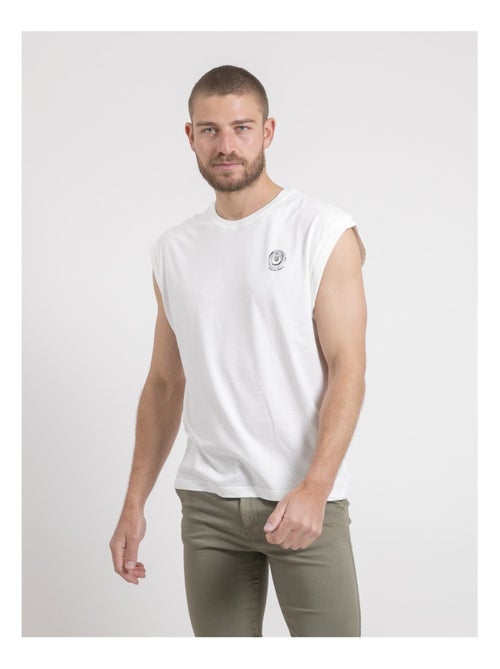 Camiseta sin mangas de cuello redondo de puro algodón NEGAK - Kiabi