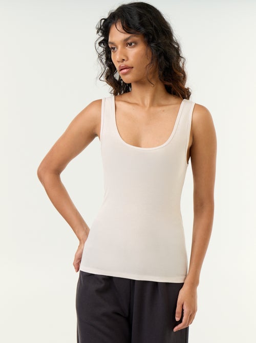 Camiseta sin mangas de lana mezclada - Kiabi