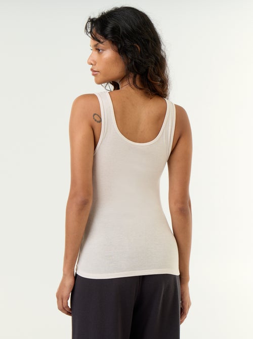 Camiseta sin mangas de lana mezclada - Kiabi