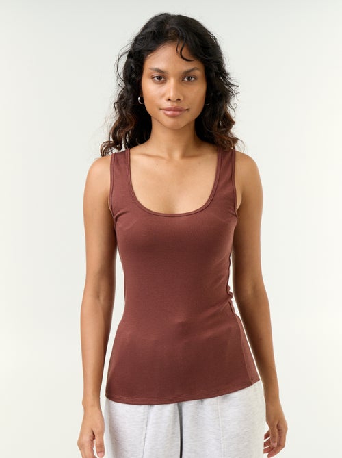 Camiseta sin mangas de lana mezclada - Kiabi