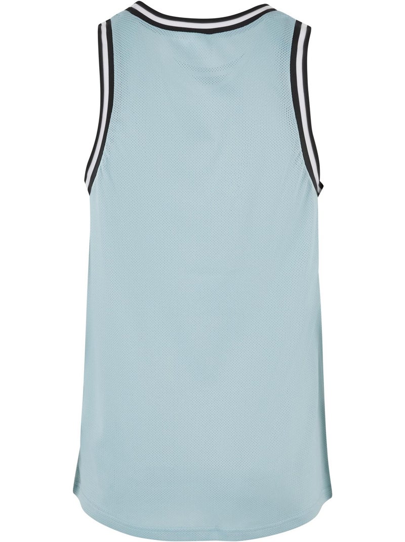 Camiseta sin mangas de malla para hombre - urban classics Azul mediterráneo - Kiabi