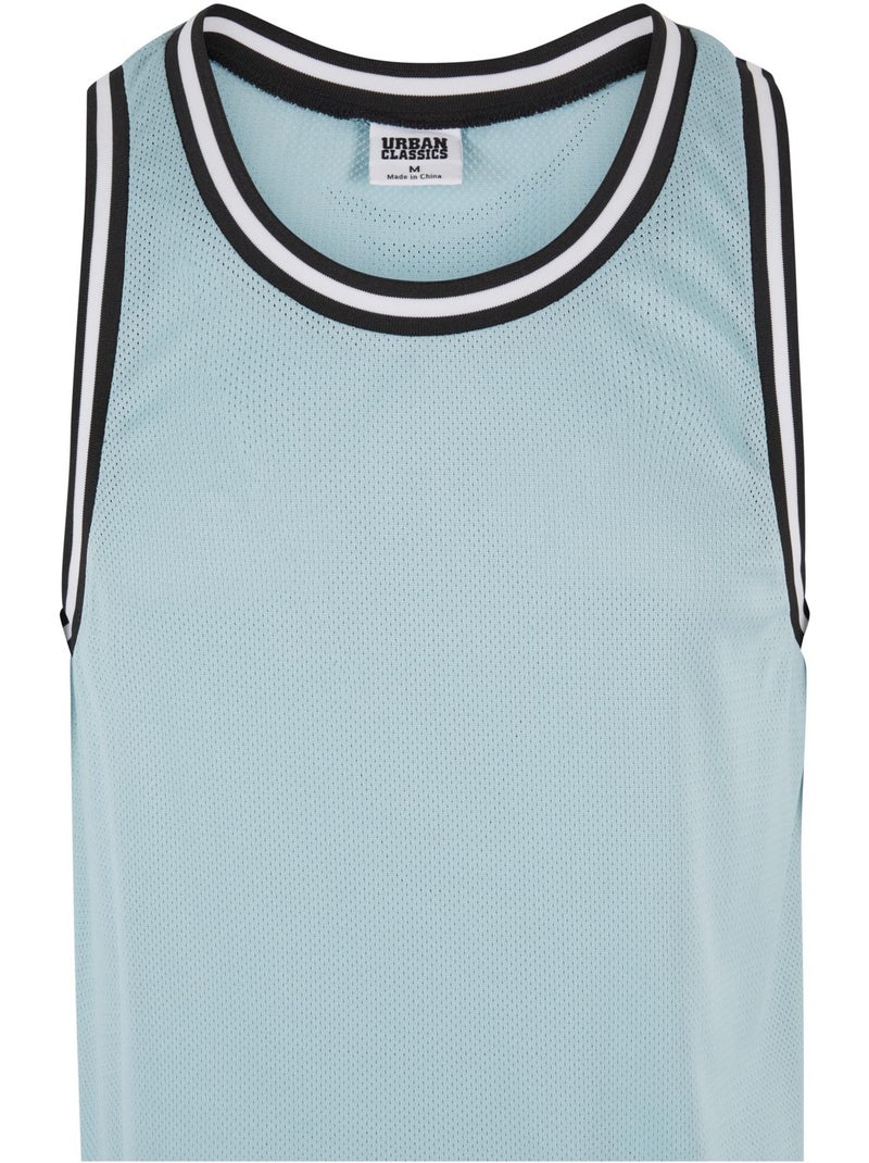Camiseta sin mangas de malla para hombre - urban classics Azul mediterráneo - Kiabi