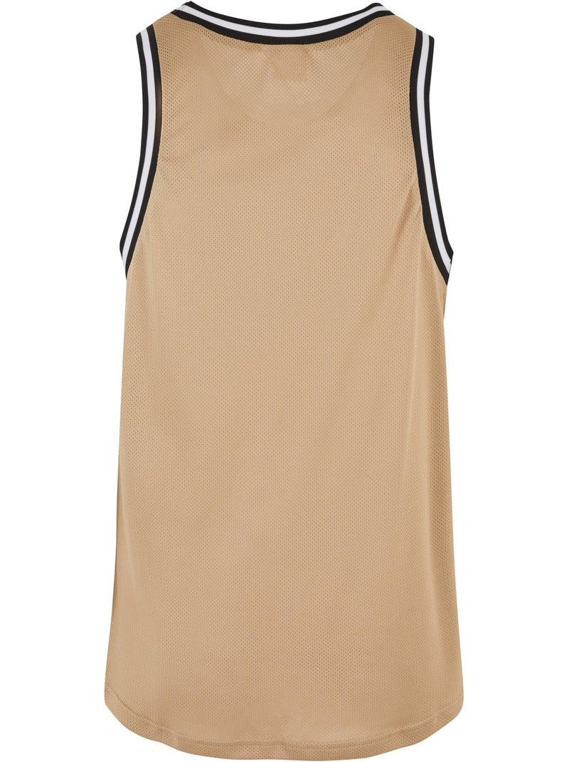 Camiseta sin mangas de malla para hombre - urban classics Beige - Kiabi
