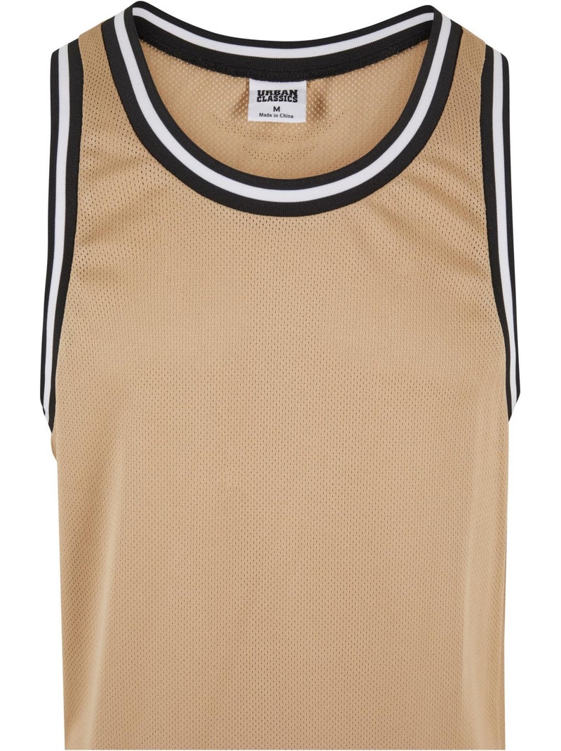 Camiseta sin mangas de malla para hombre - urban classics Beige - Kiabi