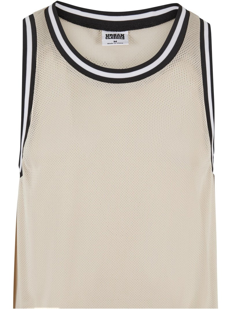Camiseta sin mangas de malla para hombre - urban classics Blanco nacarado - Kiabi