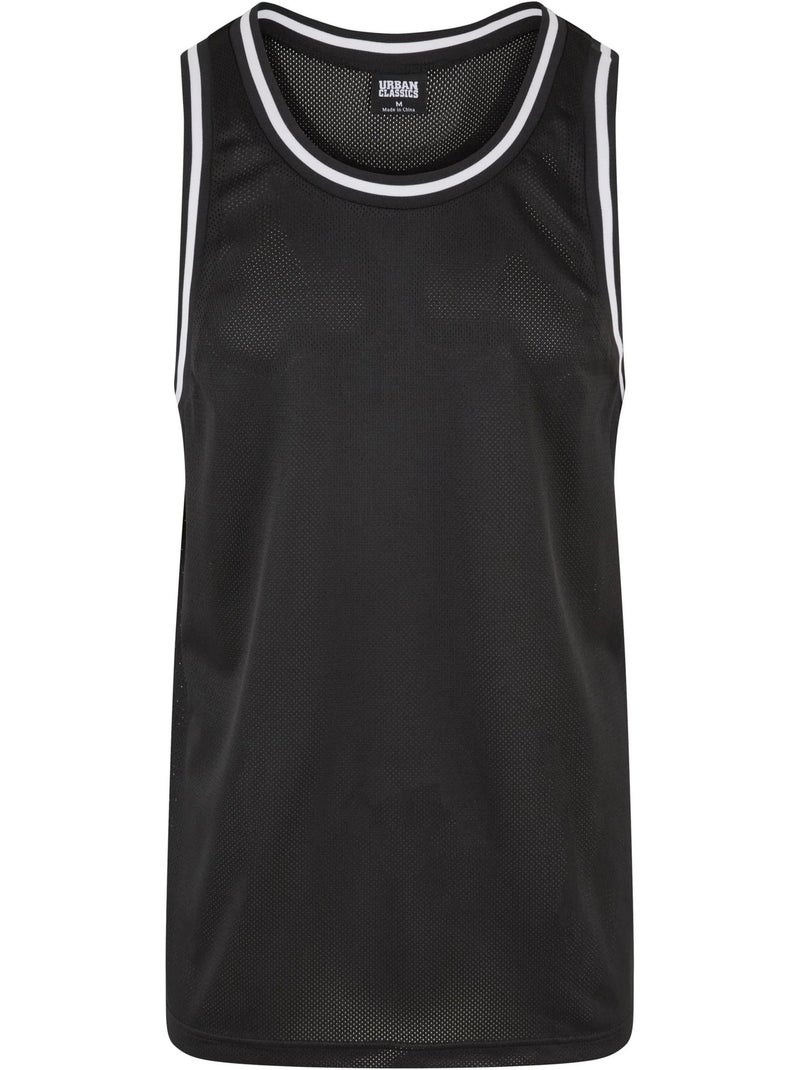 Camiseta sin mangas de malla para hombre - urban classics Negro - Kiabi
