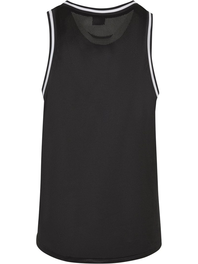 Camiseta sin mangas de malla para hombre - urban classics Negro - Kiabi