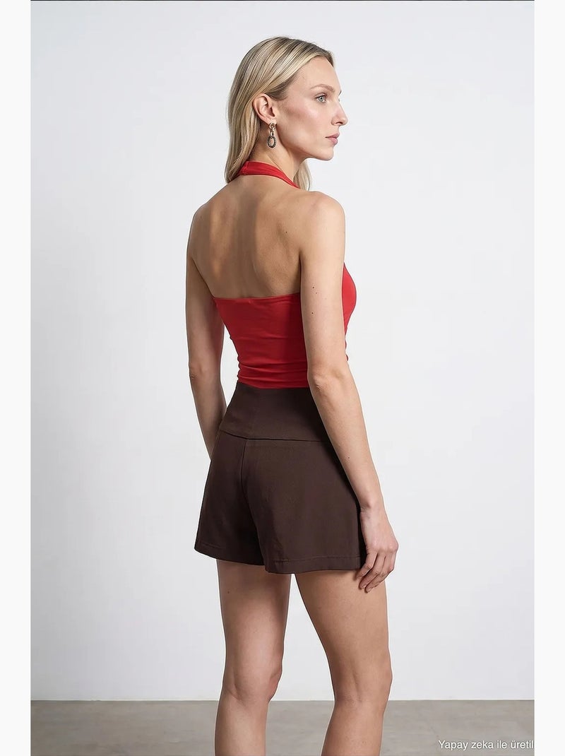 Camiseta sin mangas de nailon y elastano dilvin Rojo - Kiabi
