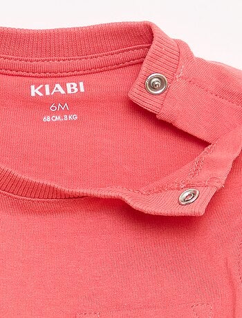 Camiseta sin mangas de punto de algodón con bolsillo en el pecho