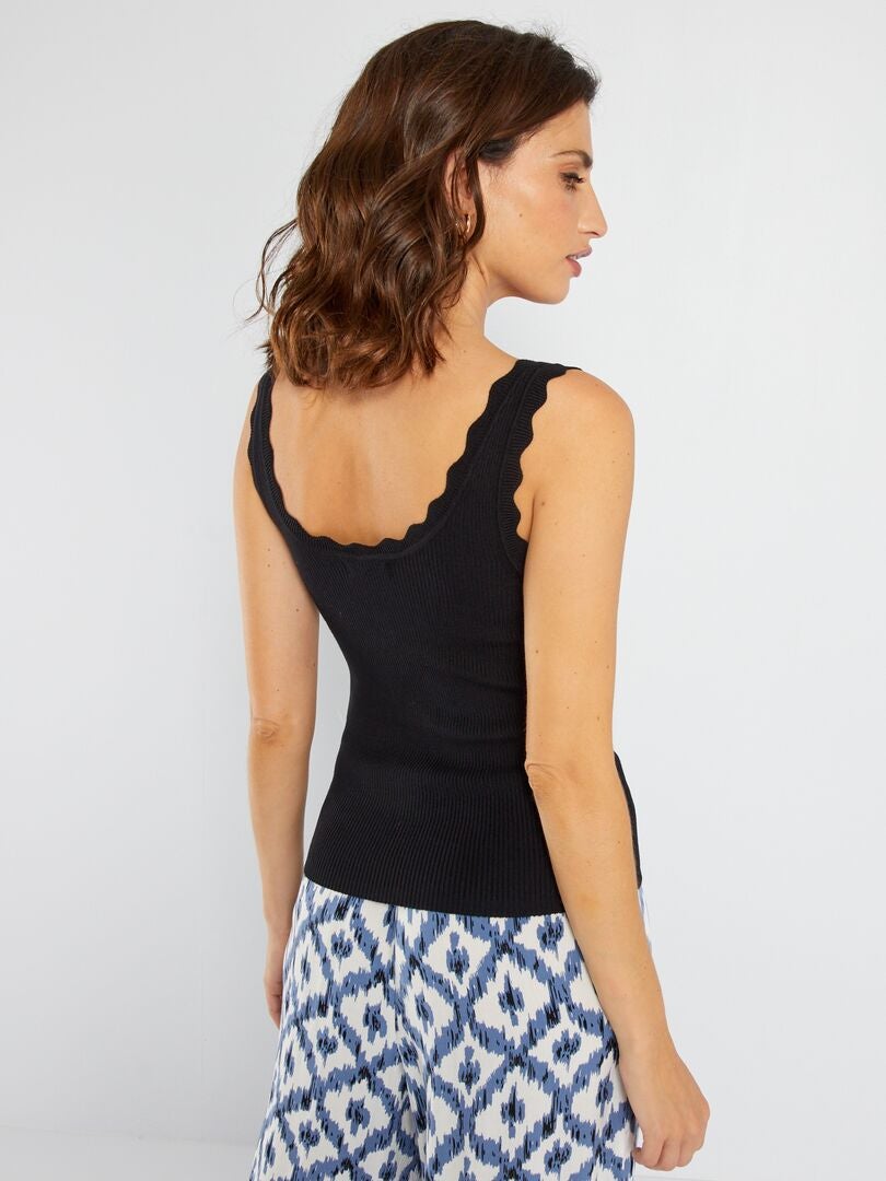 Camiseta Sin Mangas Para Mujer Con Cuello Cuadrado Y Doble Forro - Tops Básicos De Poliéster Y Spandex