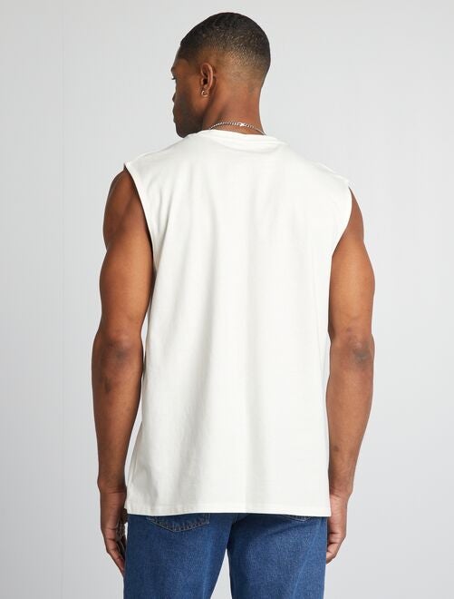 Camiseta sin mangas de punto liso - Kiabi