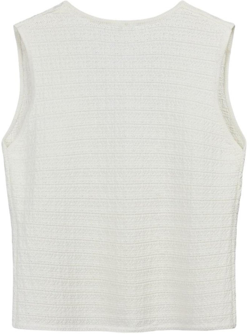 Camiseta sin mangas de teddy smith para mujer Blanco - Kiabi